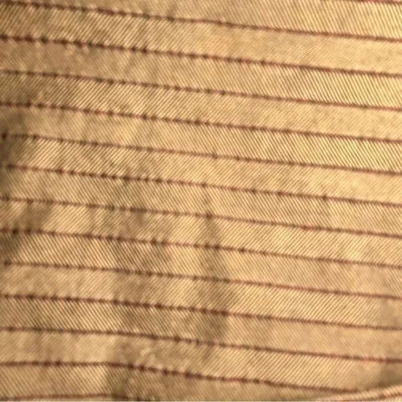 MRS PEPPER M Striped Pleated Jacket Embroidered Sleeves Vintage - Picture 8 of 15